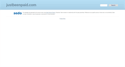 Desktop Screenshot of justbeenpaid.com